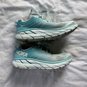 Hoka One One Clifton 6 Women’s 10 Sneakers Antigua Sand Blue Running Shoes